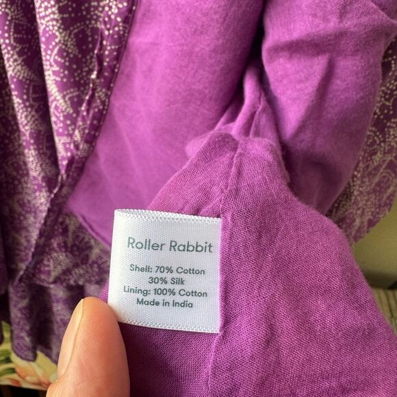 Roller Rabbit Printed Long A-Line Dress – Size S - Picture 9 of 12